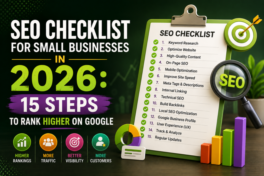 SEO checklist for small businesses in 2026 | Growtechmedia