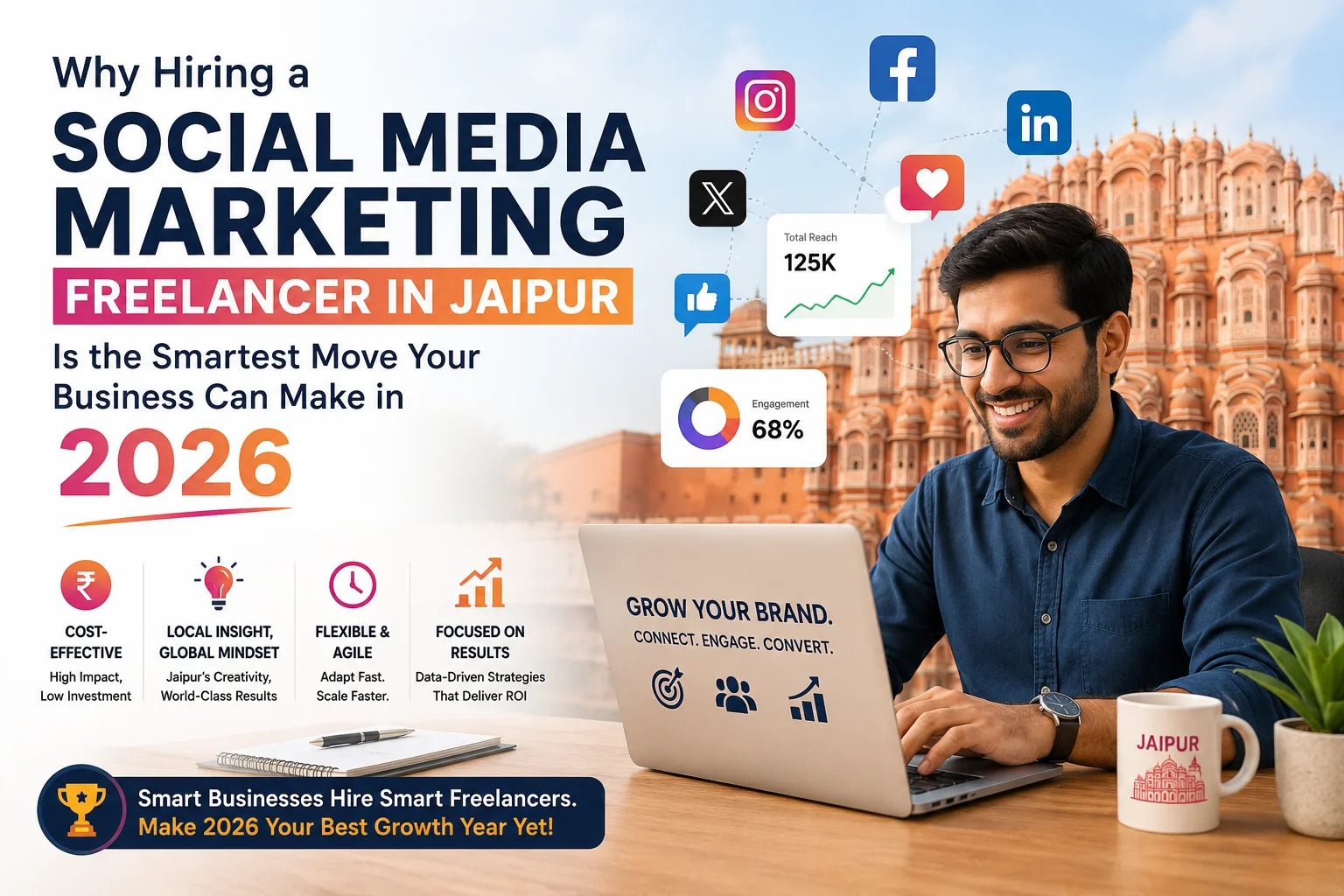 Social Media Marketing Freelancer in Jaipur | Growtechmedia